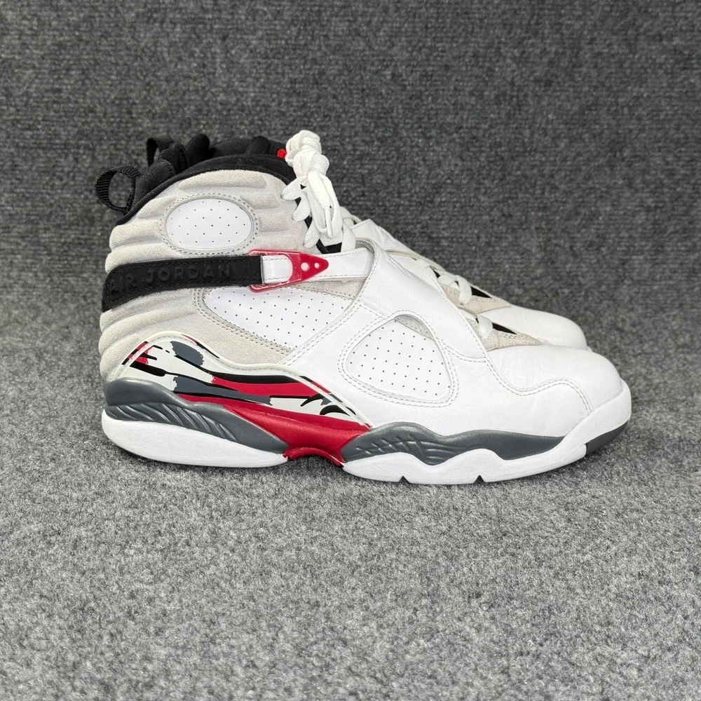 Jordan 8 Retro Shoes Men's 8‎ Bugs Bunny White Grey Red Athletic Sneakers